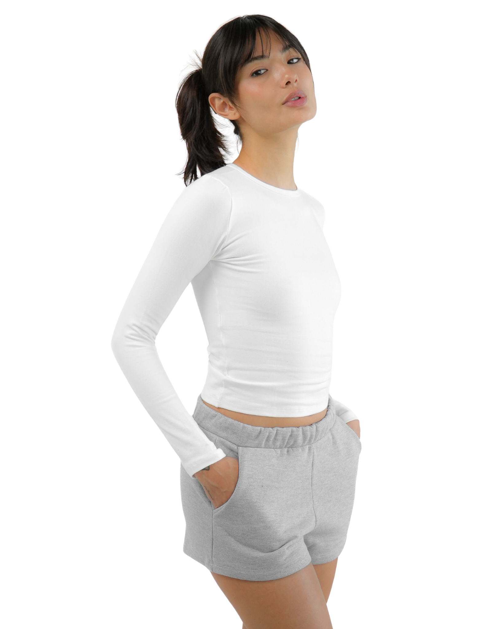 Blusa Basic Manga Longa