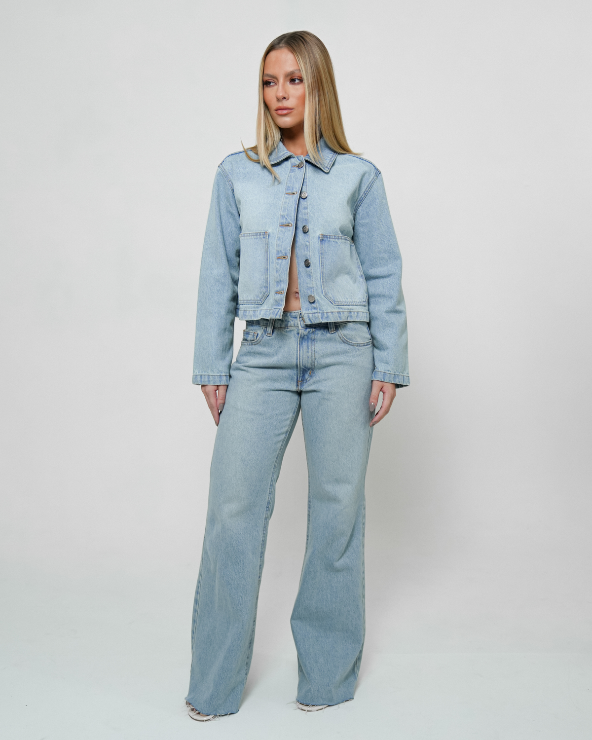 Jaqueta Boxy Jeans Dirty