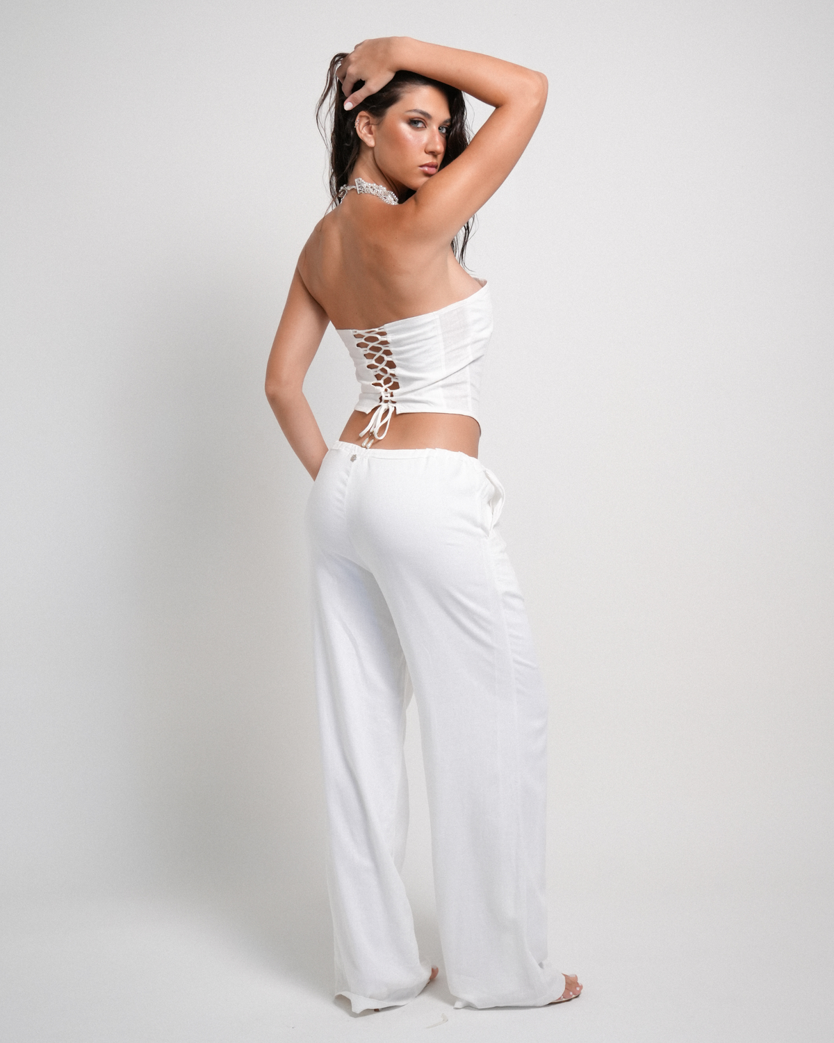 Calça Pantalona Summer Linho