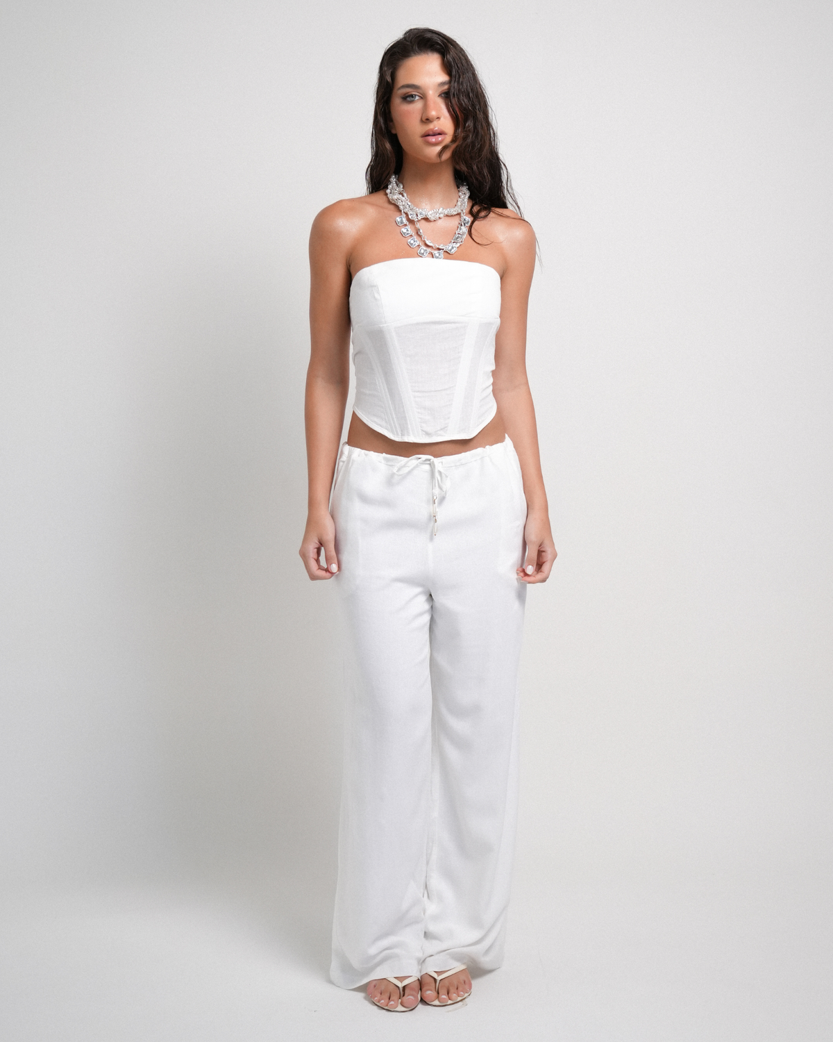 Calça Pantalona Summer Linho
