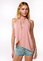 Blusa Choker Rosie Assimétrica