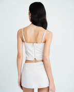 Blusa Corset Suede