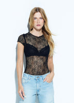 Blusa Renda Origin Manga Curta