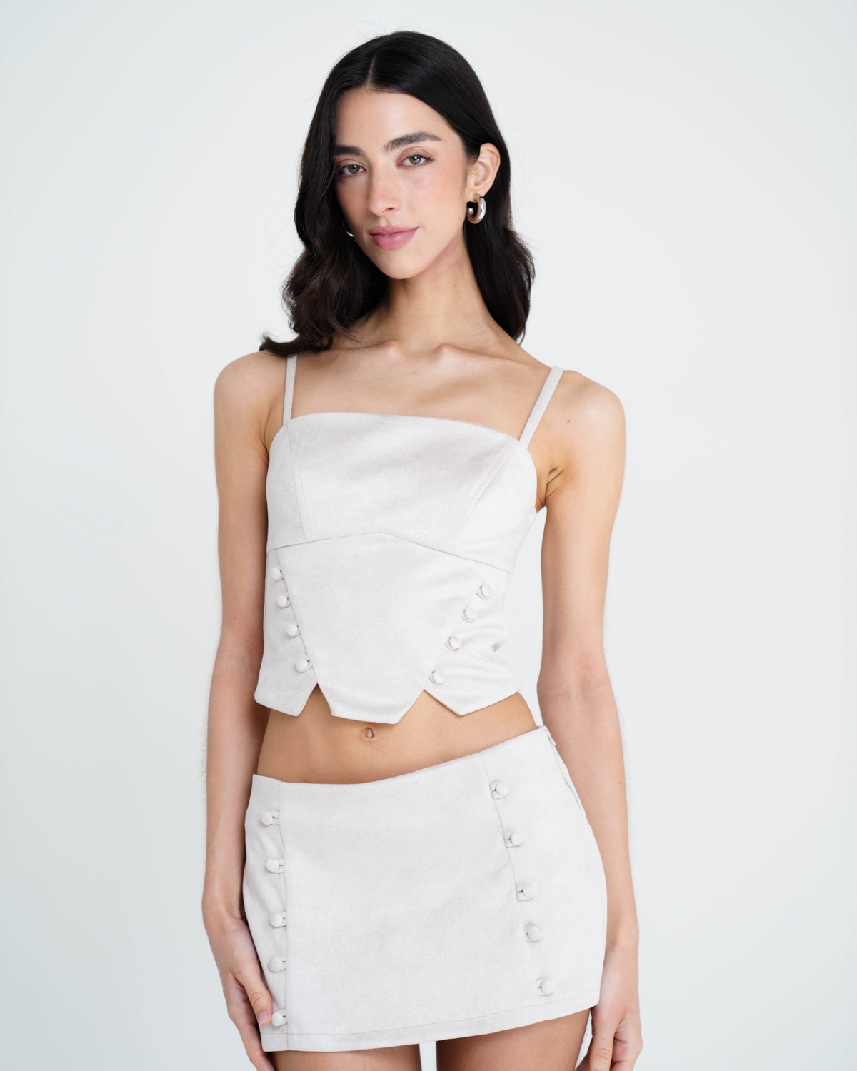Blusa Corset Suede