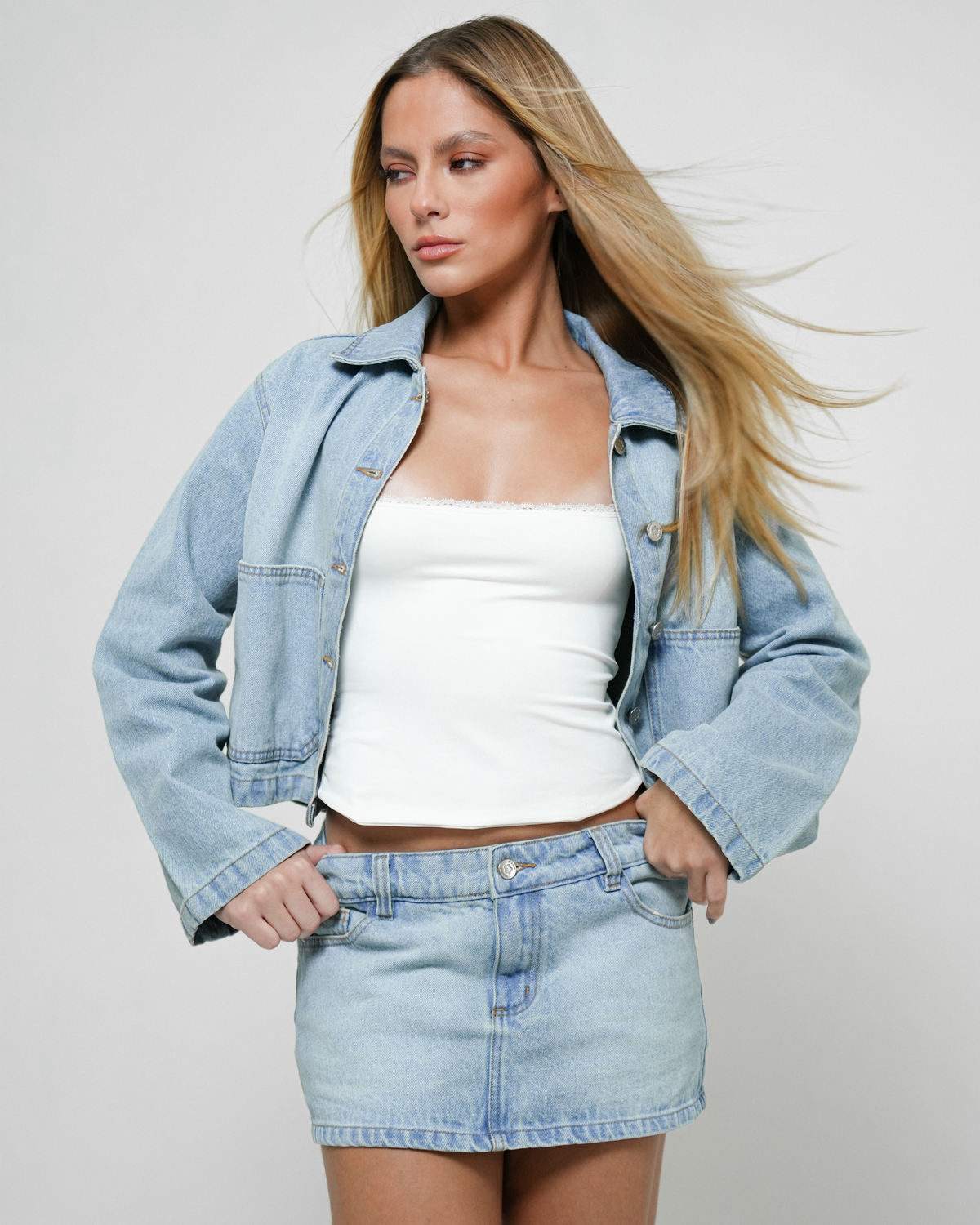 Mini Shorts Saia Jeans Dirty