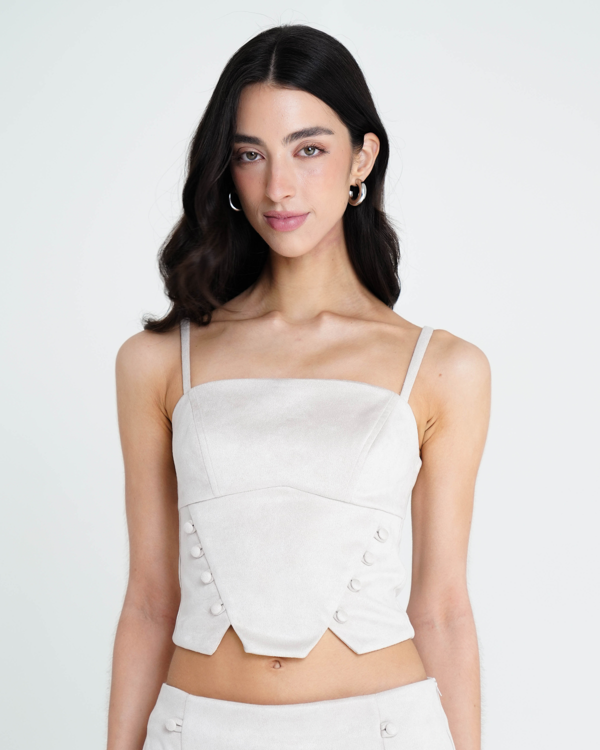 Blusa Corset Suede