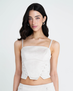 Blusa Corset Suede