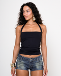 Mini Shorts Jeans Escuro