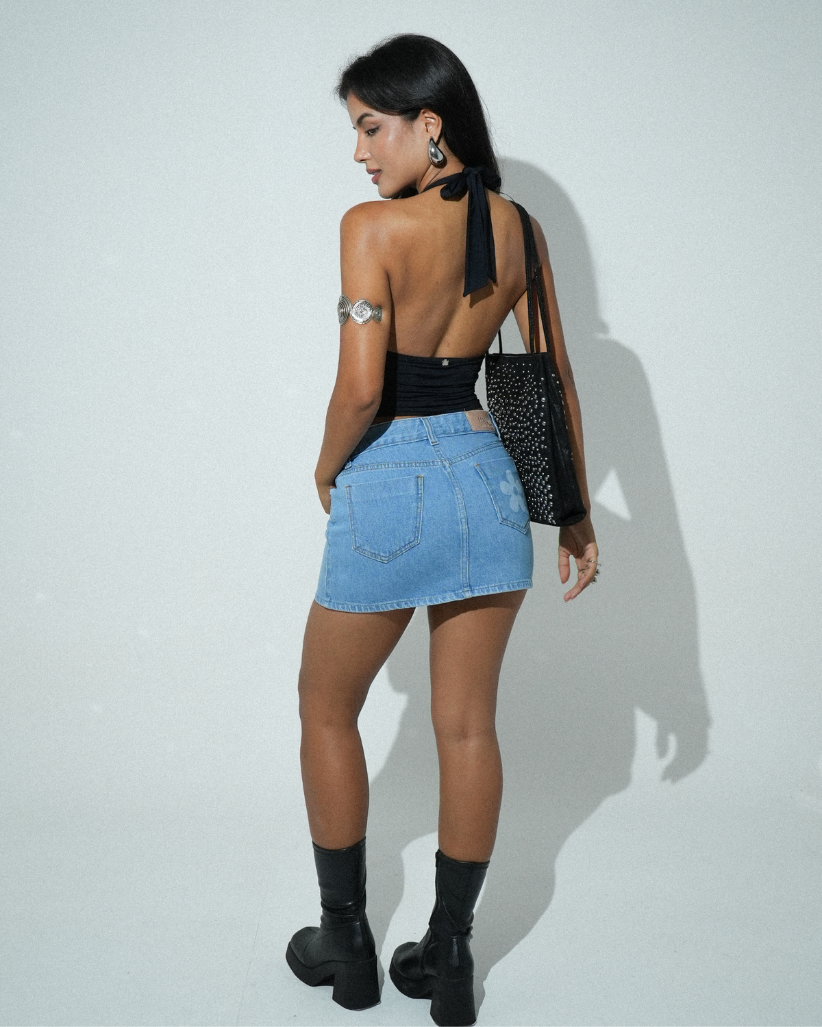Mini Saia Jeans Daisy