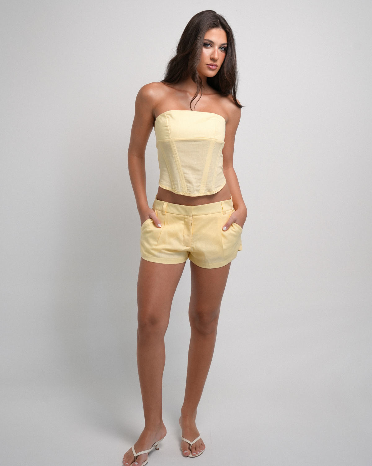 Mini Shorts Summer Linho