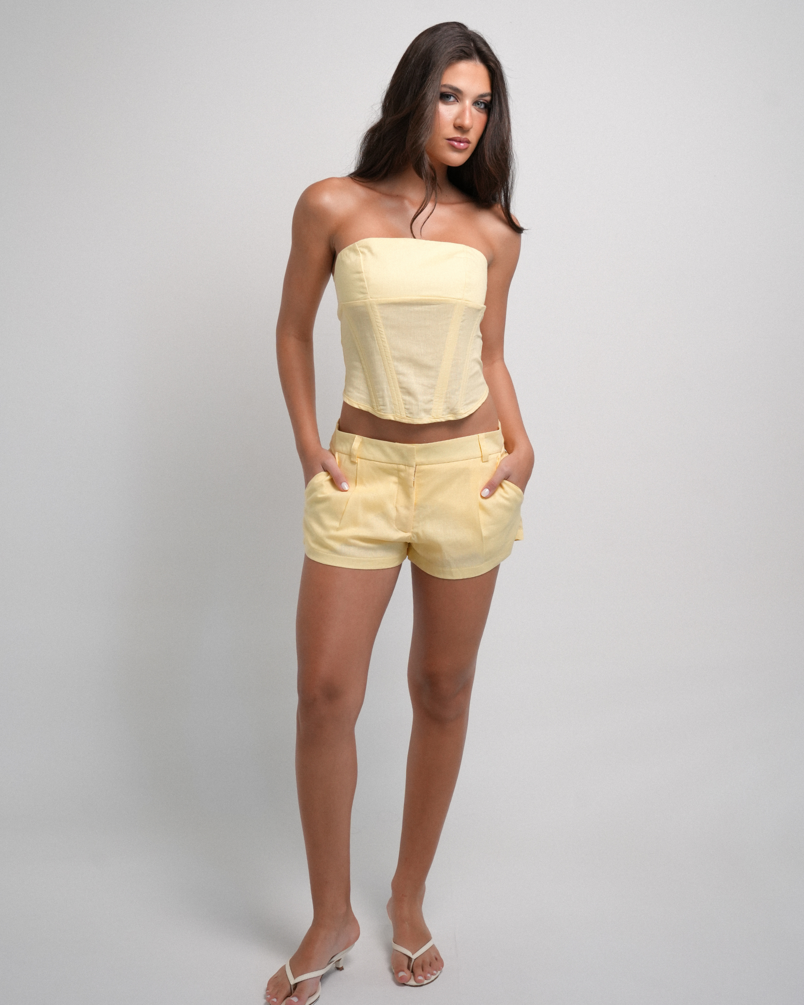 Mini Shorts Summer Linho