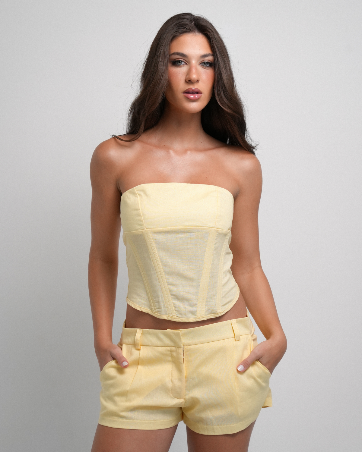 Mini Shorts Summer Linho