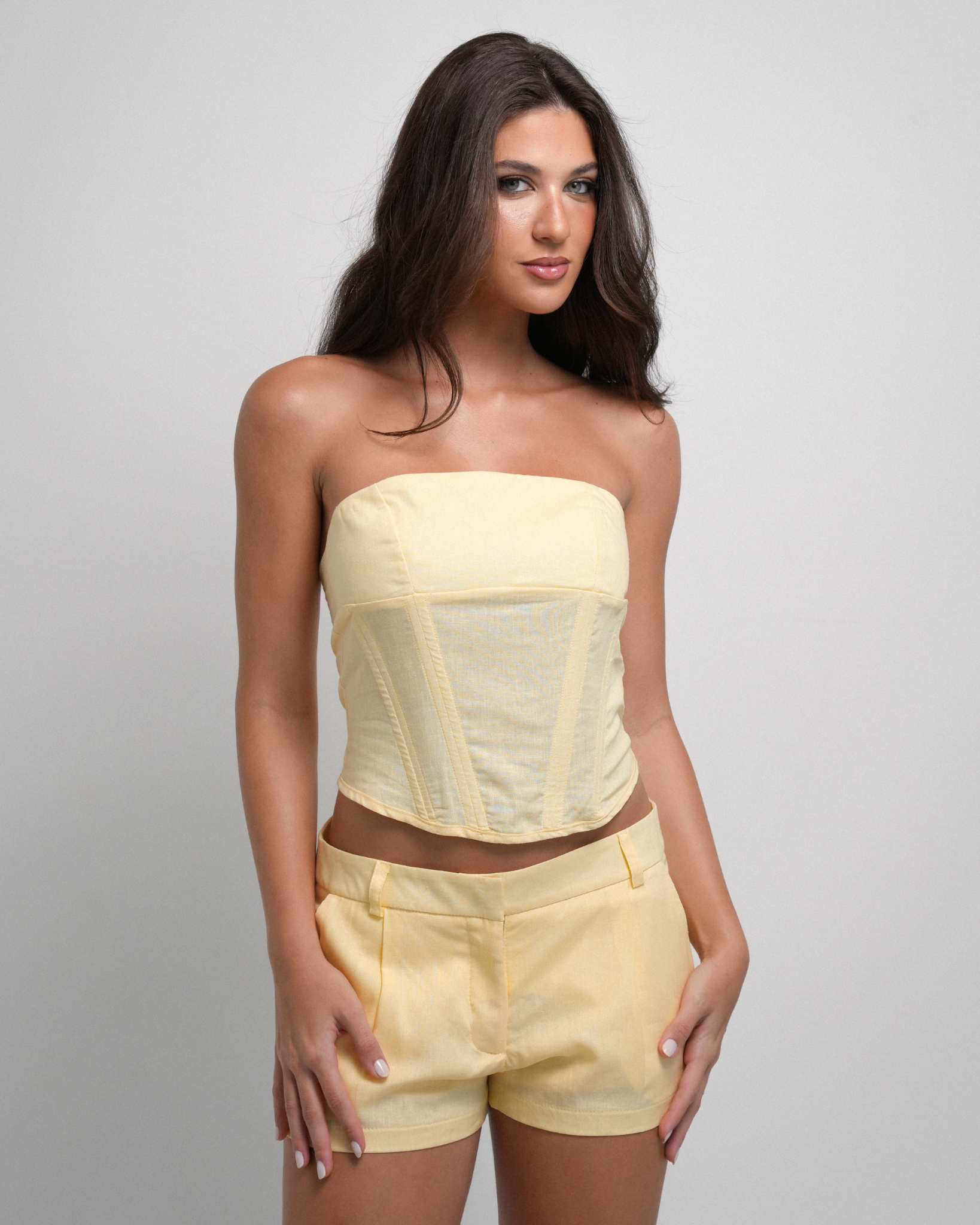 Mini Shorts Summer Linho