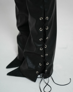 Calça Couro Rebel Ilhós