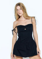 Vestido Curto Tricoline