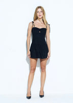Vestido Curto Tricoline