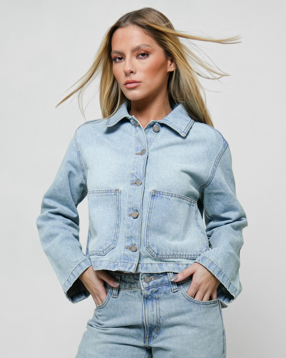 Jaqueta Boxy Jeans Dirty