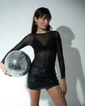 Blusa Tule Club Manga Longa