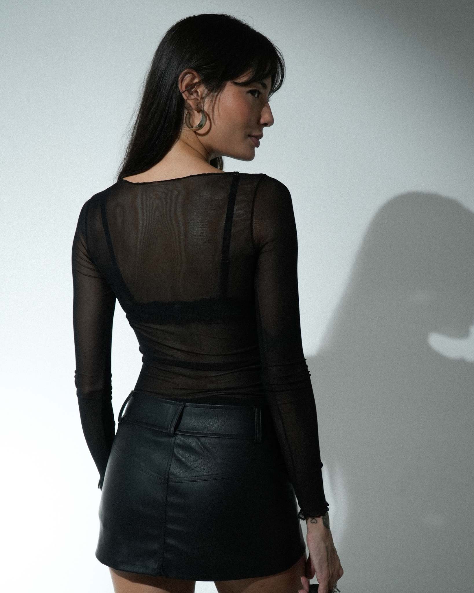 Blusa Tule Club Manga Longa