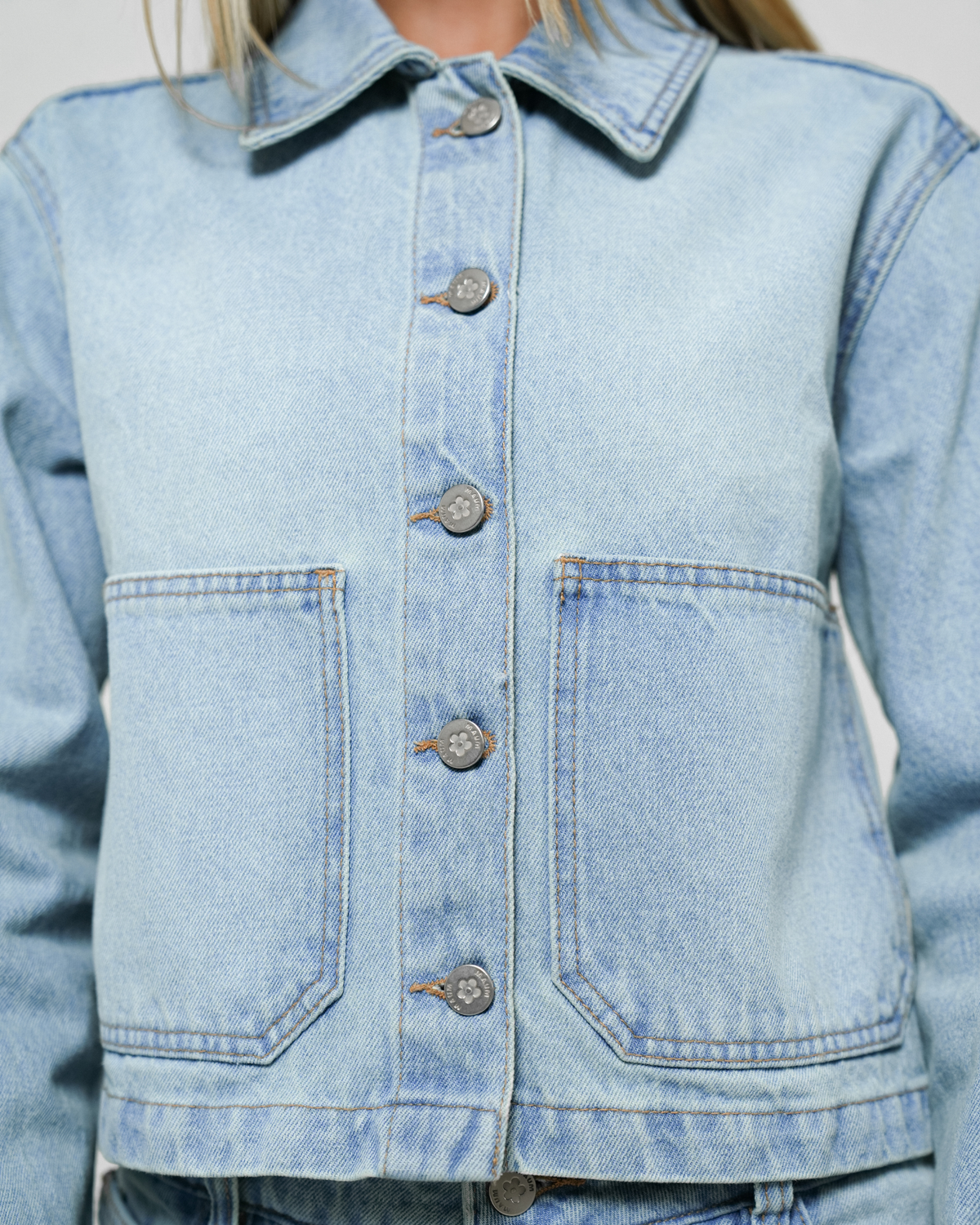 Jaqueta Boxy Jeans Dirty