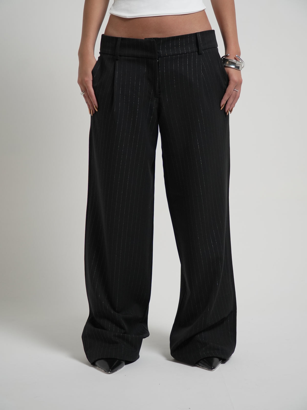 Calça Bella Risca de Giz