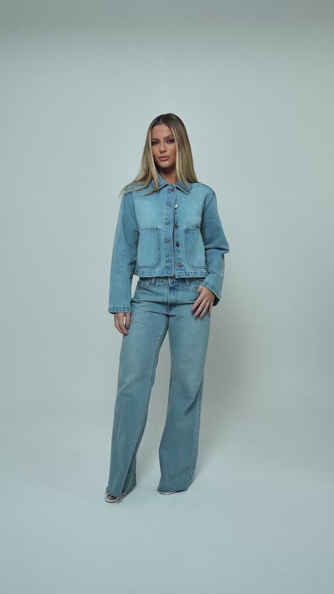 Jaqueta Boxy Jeans Dirty